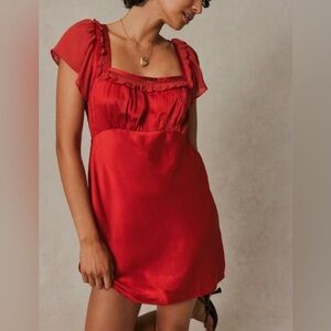 Free People x Revolve Visions Mini Slip Dress NWT